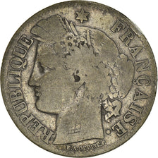 Coin, France, Cérès, 2 Francs, 1871, Paris, VG(8-10), Silver, KM:817.1