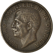 Coin, Italy, Vittorio Emanuele III, 10 Centesimi, 1921, Rome, AU(50-53), Bronze