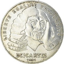 Moneta, Francia, Descartes, 100 Francs, 1991, SPL-, Argento, KM:996, Gadoury:906