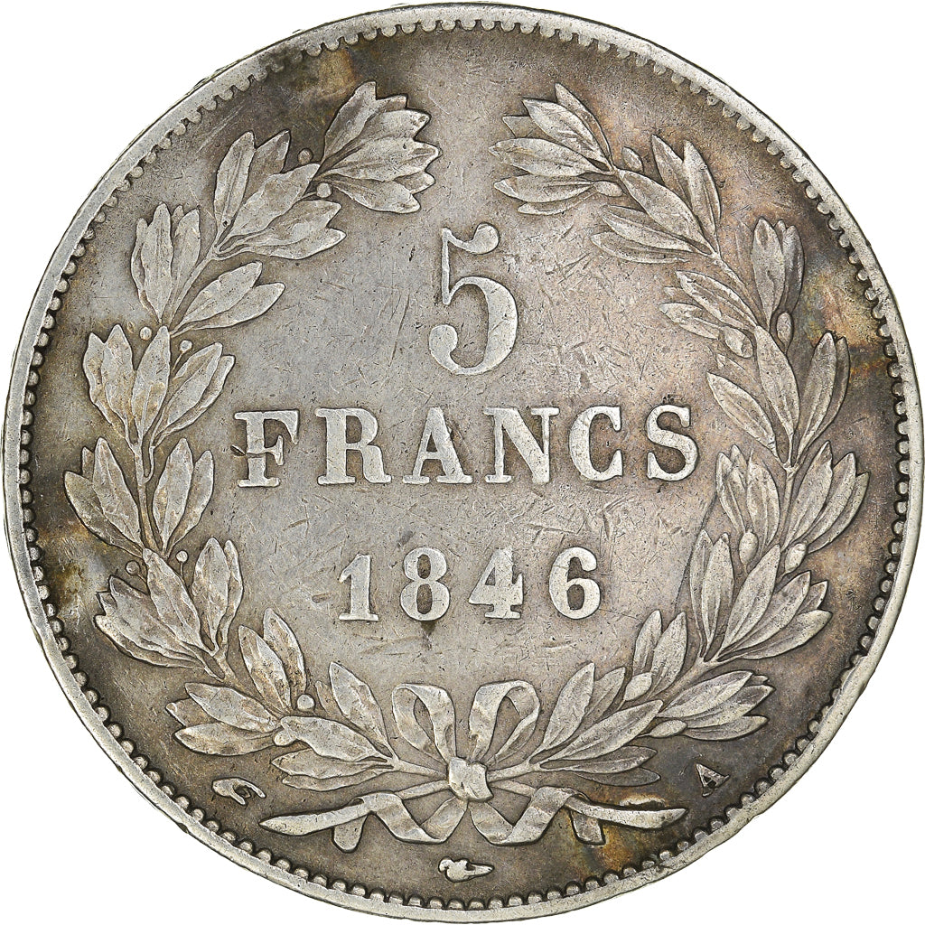 Monnaie, France, Louis-Philippe, 5 Francs, 1846, Paris, TTB, Argent
