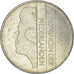 Coin, Netherlands, Beatrix, 2-1/2 Gulden, 1990, EF(40-45), Nickel, KM:206