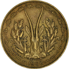 Coin, West African States, 10 Francs, 1968, EF(40-45), Aluminum-Nickel-Bronze
