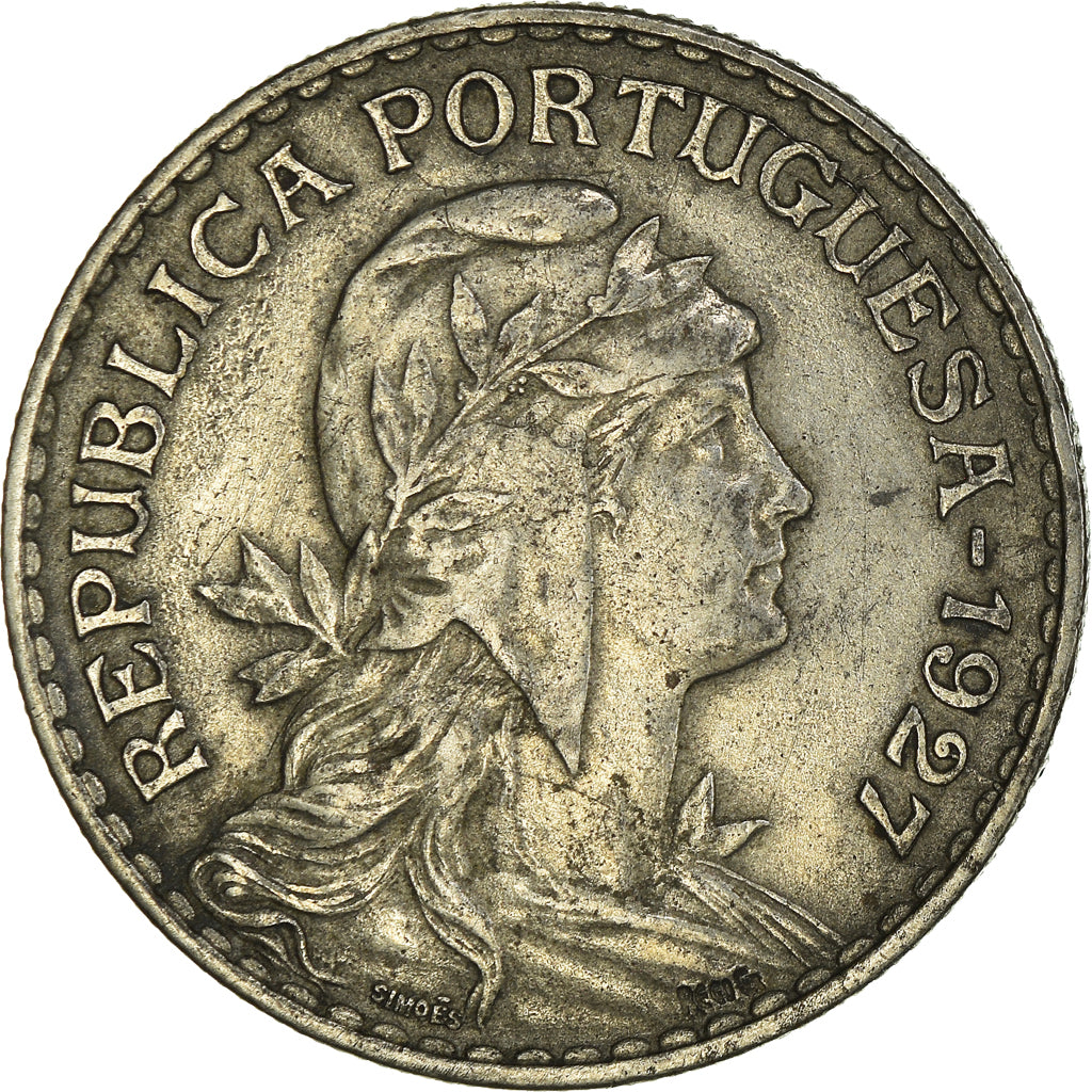Monnaie, Portugal, Escudo, 1927, TTB, Cupro-nickel, KM:578