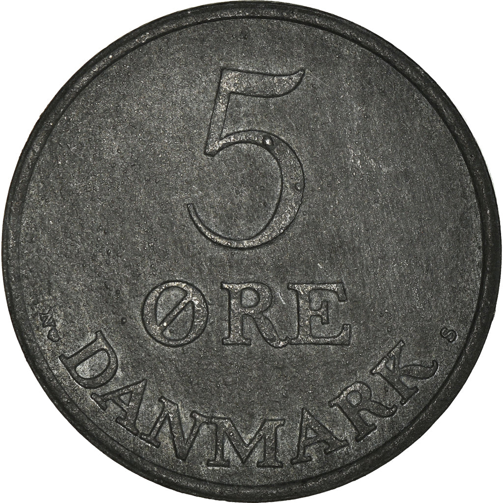 Münze, Dänemark, Frederik IX, 5 Öre, 1951, Copenhagen, SS, Zinc, KM:843.1