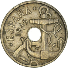 Moneta, Hiszpania, Francisco Franco, caudillo, 50 Centimos, 1954, EF(40-45)