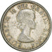 Moneda, Canadá, Elizabeth II, 10 Cents, 1962, Ottawa, MBC, Plata, KM:51