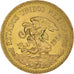 Moneta, Mexico, 20 Pesos, 1959, Mexico City, AU(50-53), Złoto, KM:478