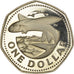 Coin, Barbados, Dollar, 1975, Franklin Mint, Proof, MS(65-70), Copper-nickel