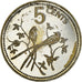 Coin, Belize, 5 Cents, 1975, Franklin Mint, Proof, MS(65-70), Silver, KM:47a