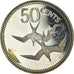 Coin, Belize, 50 Cents, 1975, Franklin Mint, Proof, MS(65-70), Silver, KM:50a
