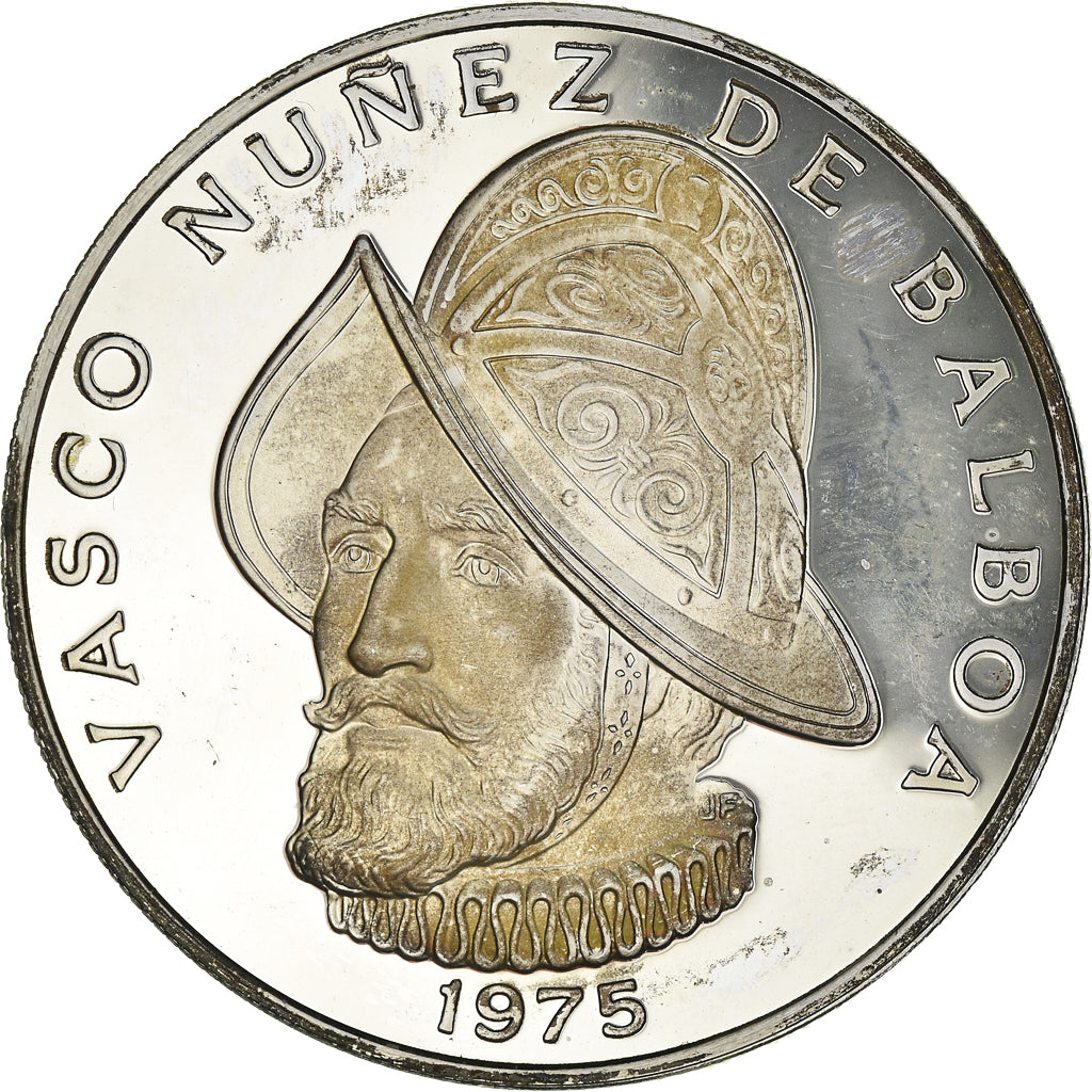 Coin, Panama, Balboa, 1975, U.S. Mint, Proof, MS(65-70), Silver, KM:39.1a