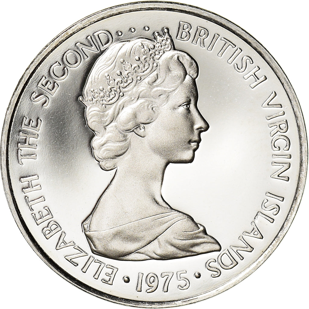 Coin, BRITISH VIRGIN ISLANDS, Elizabeth II, 5 Cents, 1975, Franklin Mint