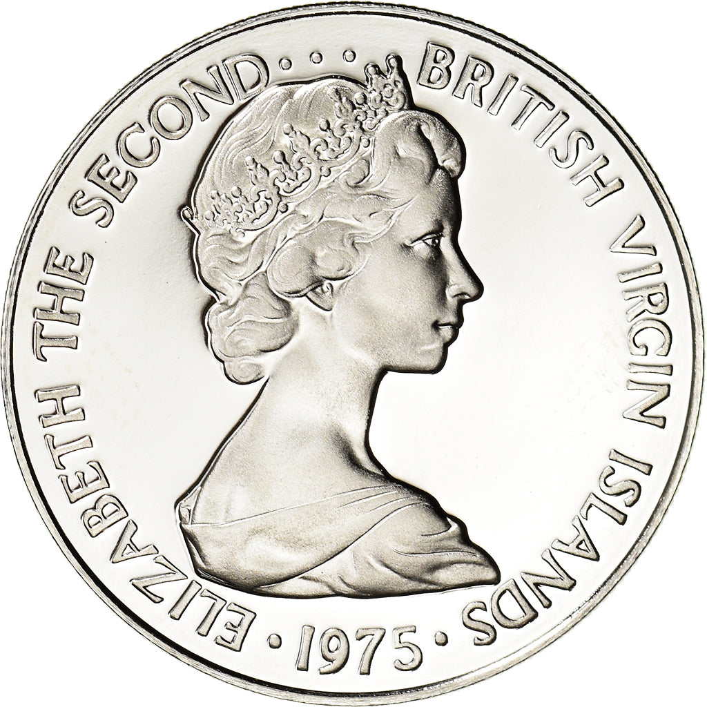Coin, BRITISH VIRGIN ISLANDS, Elizabeth II, 10 Cents, 1975, Franklin Mint