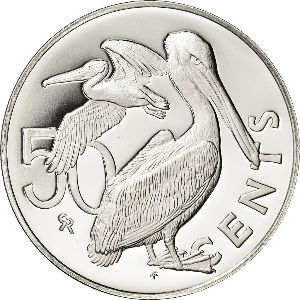 Coin, BRITISH VIRGIN ISLANDS, Elizabeth II, 50 Cents, 1975, Franklin Mint