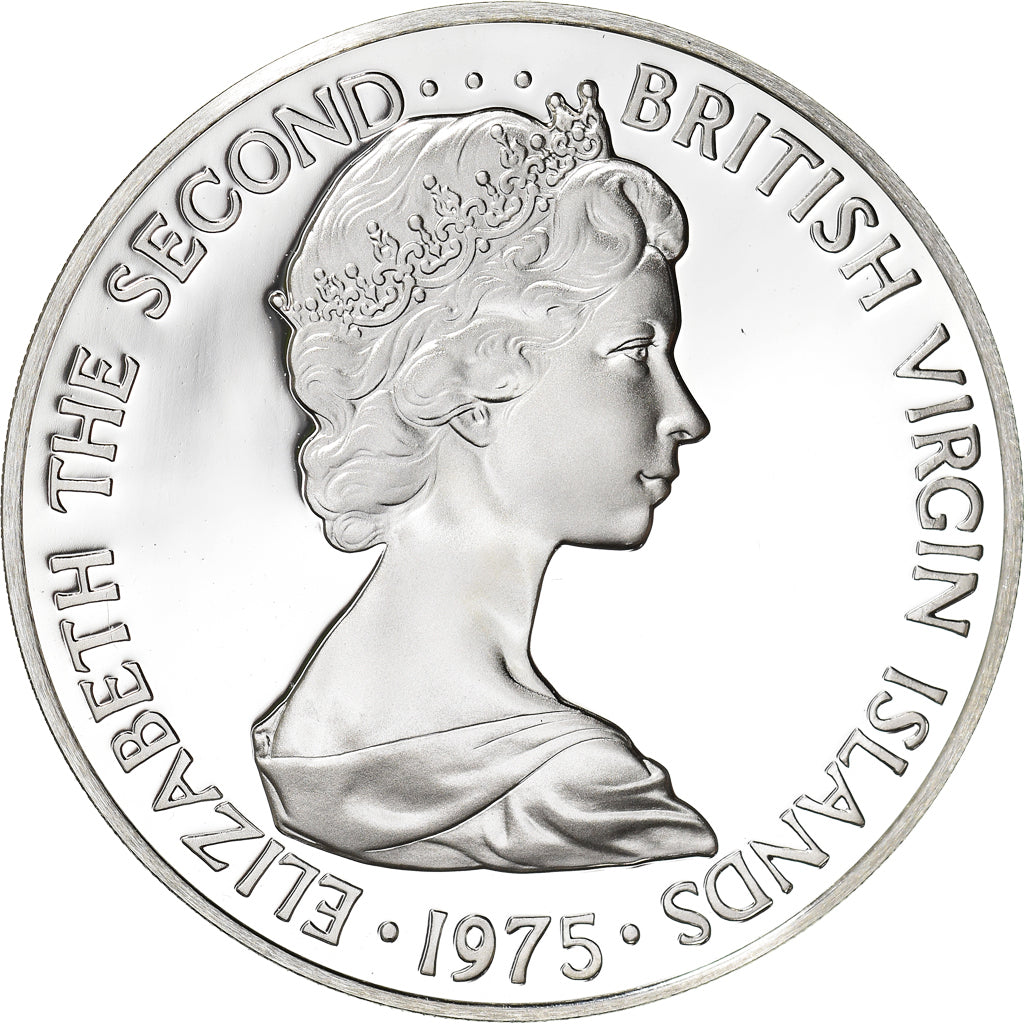 Coin, BRITISH VIRGIN ISLANDS, Elizabeth II, Dollar, 1975, Franklin Mint, U.S.A.