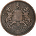 Coin, INDIA-BRITISH, 1/2 Anna, 1835, EF(40-45), Copper, KM:447.1