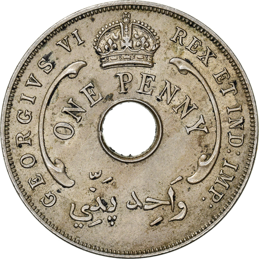 Monnaie, Afrique Occidentale britannique, George VI, Penny, 1940, TTB