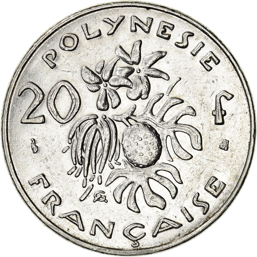 Coin, French Polynesia, 20 Francs, 1999, Paris, AU(50-53), Nickel, KM:9