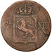 Moneta, Norwegia, Carl XIII, Skilling, 1816, VF(30-35), Miedź, KM:284
