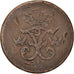 Coin, Sweden, Frederick I, Ore, S.M., 1730, VF(20-25), Copper, KM:416.1