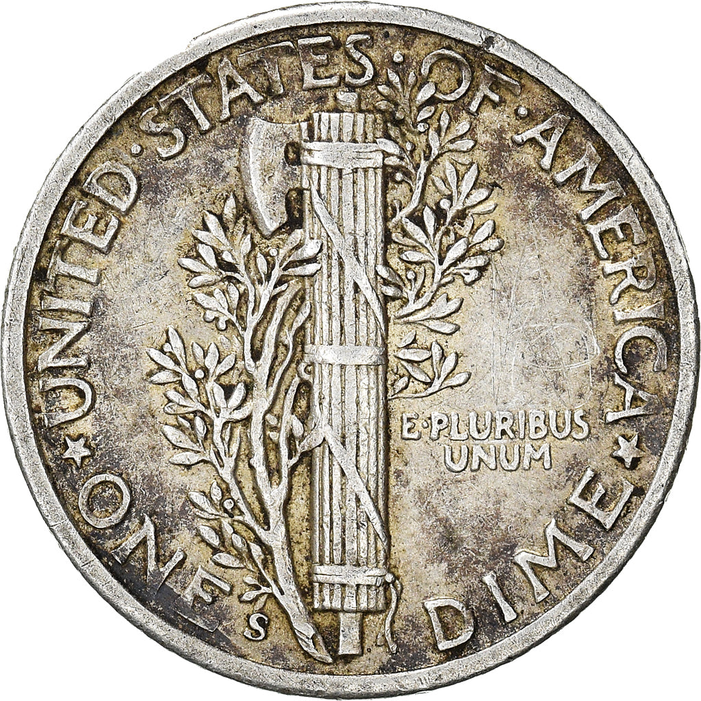 Coin, United States, Dime, 1941, San Francisco, EF(40-45), Silver, KM:140
