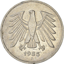 Coin, GERMANY - FEDERAL REPUBLIC, 5 Mark, 1985, Hambourg, EF(40-45)