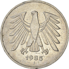 Moneda, ALEMANIA - REPÚBLICA FEDERAL, 5 Mark, 1985, Hambourg, MBC, Cobre -
