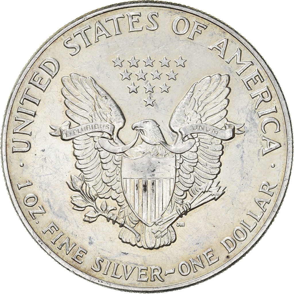 Coin, United States, American Eagle, Onza, Troy Ounce of Silver, 1991
