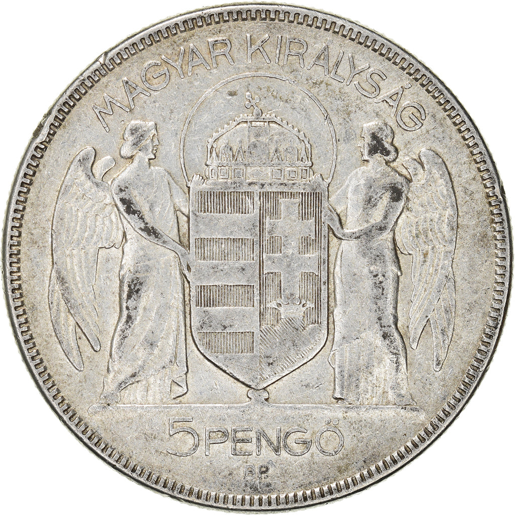 Coin, Hungary, 5 Pengö, 1930, Budapest, EF(40-45), Silver, KM:512.1