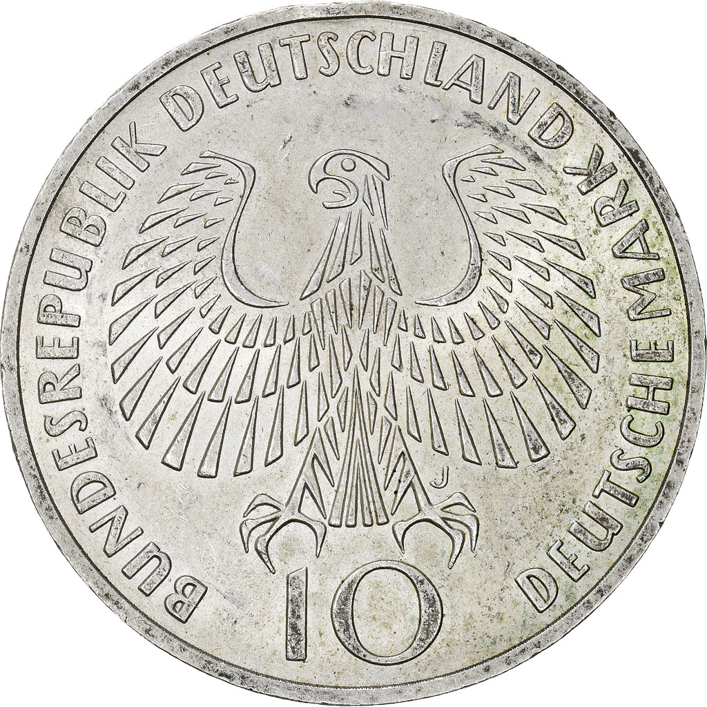 Münze, Bundesrepublik Deutschland, 10 Mark, 1972, Hambourg, SS+, Silber, KM:135
