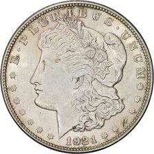 Munten, Verenigde Staten, Morgan Dollar, 1921, Philadelphia, ZF, Zilver