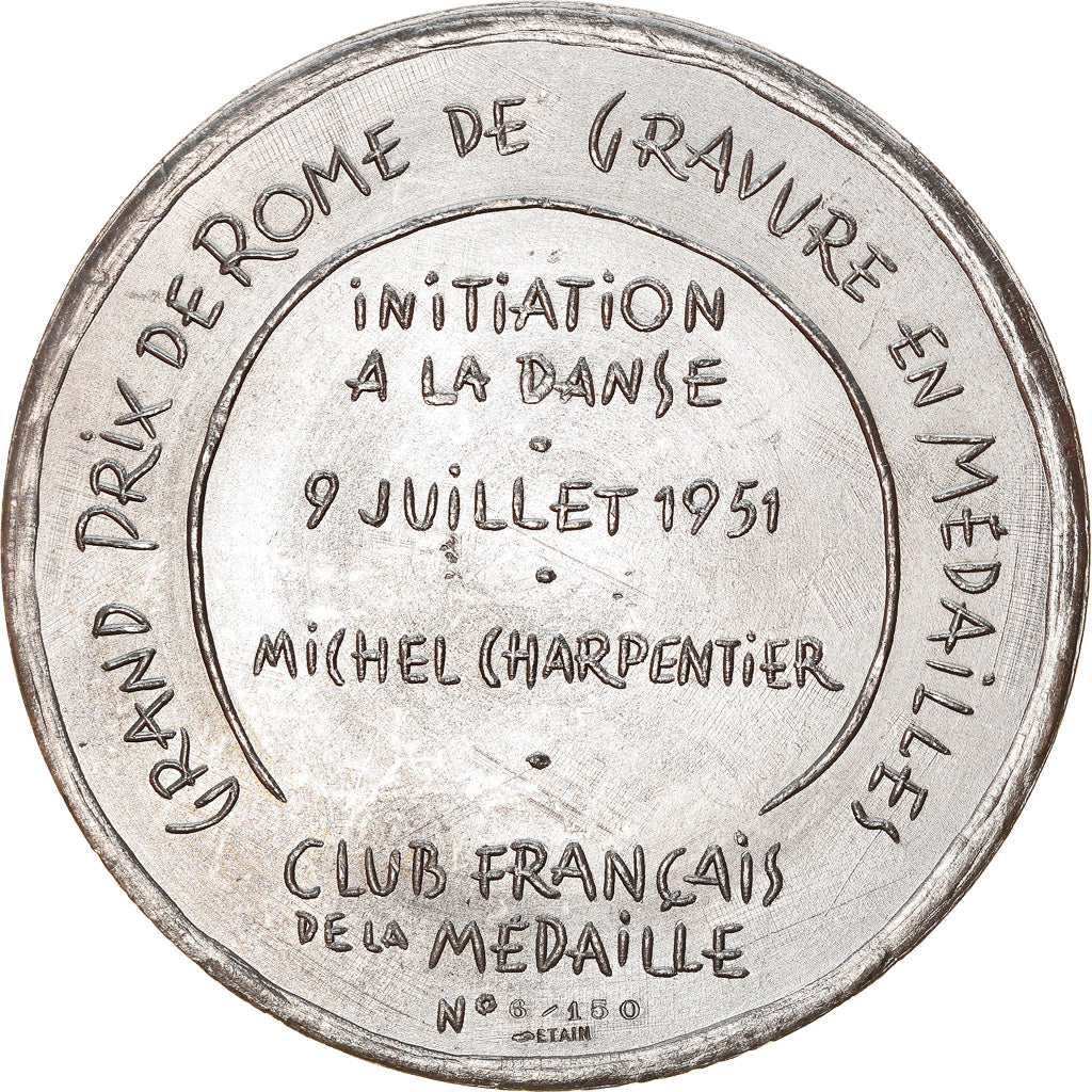 France, Medal, Gravure, Grand Prix de Rome, Initiation à la Danse, Arts &