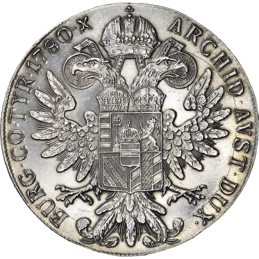Coin, Austria, Joseph II, Thaler, 1780, AU(55-58), Silver, KM:T1
