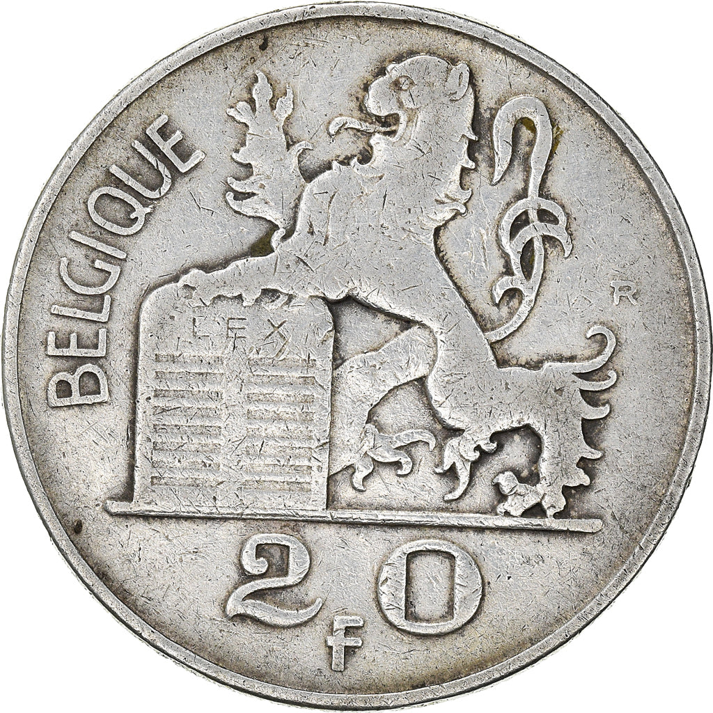 Coin, Belgium, Régence Prince Charles, 20 Francs, 20 Frank, 1950, VF(30-35)