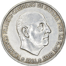 Moeda, Espanha, Caudillo and regent, 100 Pesetas, 1968, EF(40-45), Prata, KM:797