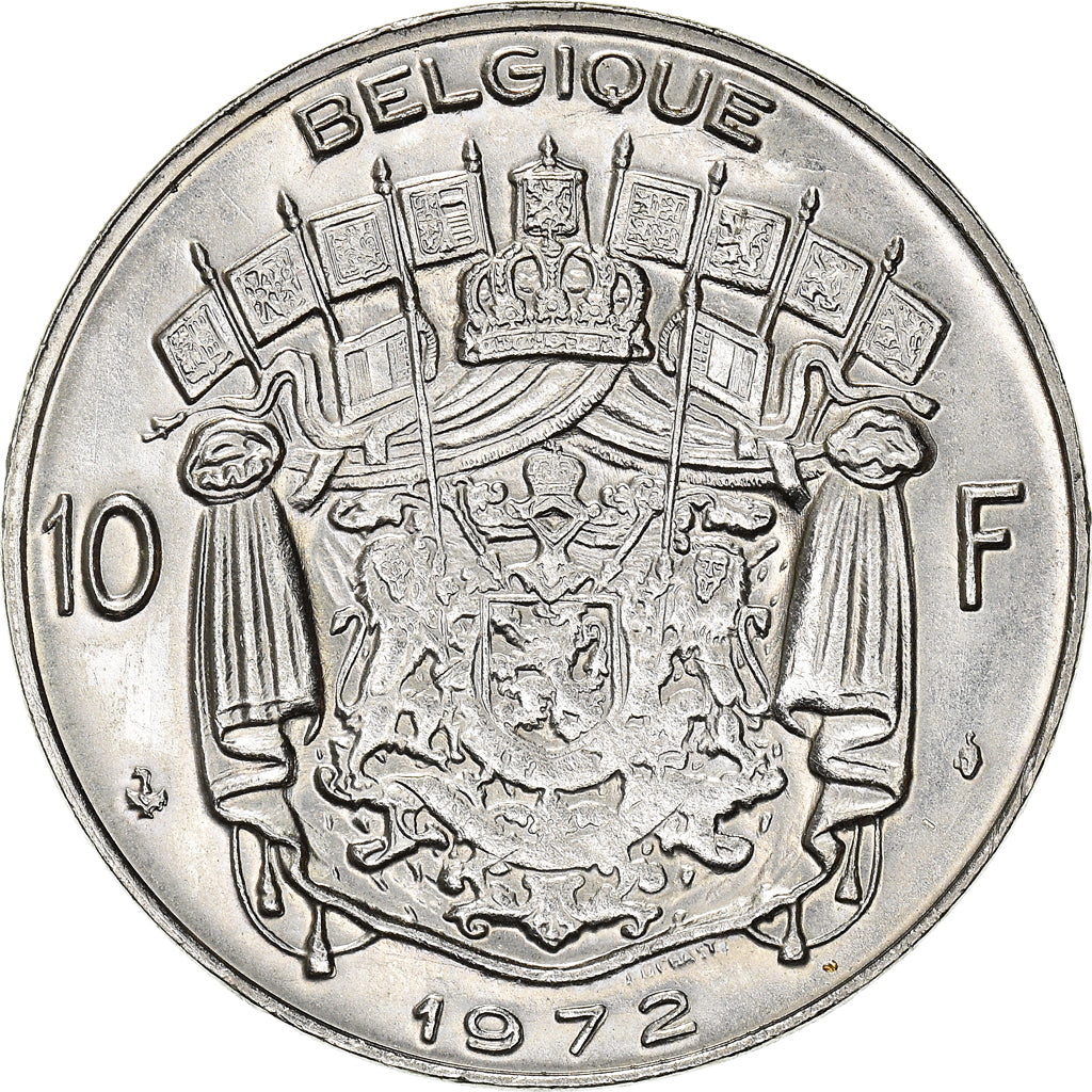 Monnaie, Belgique, Baudouin I, 10 Francs, 10 Frank, 1972, Bruxelles, TTB+