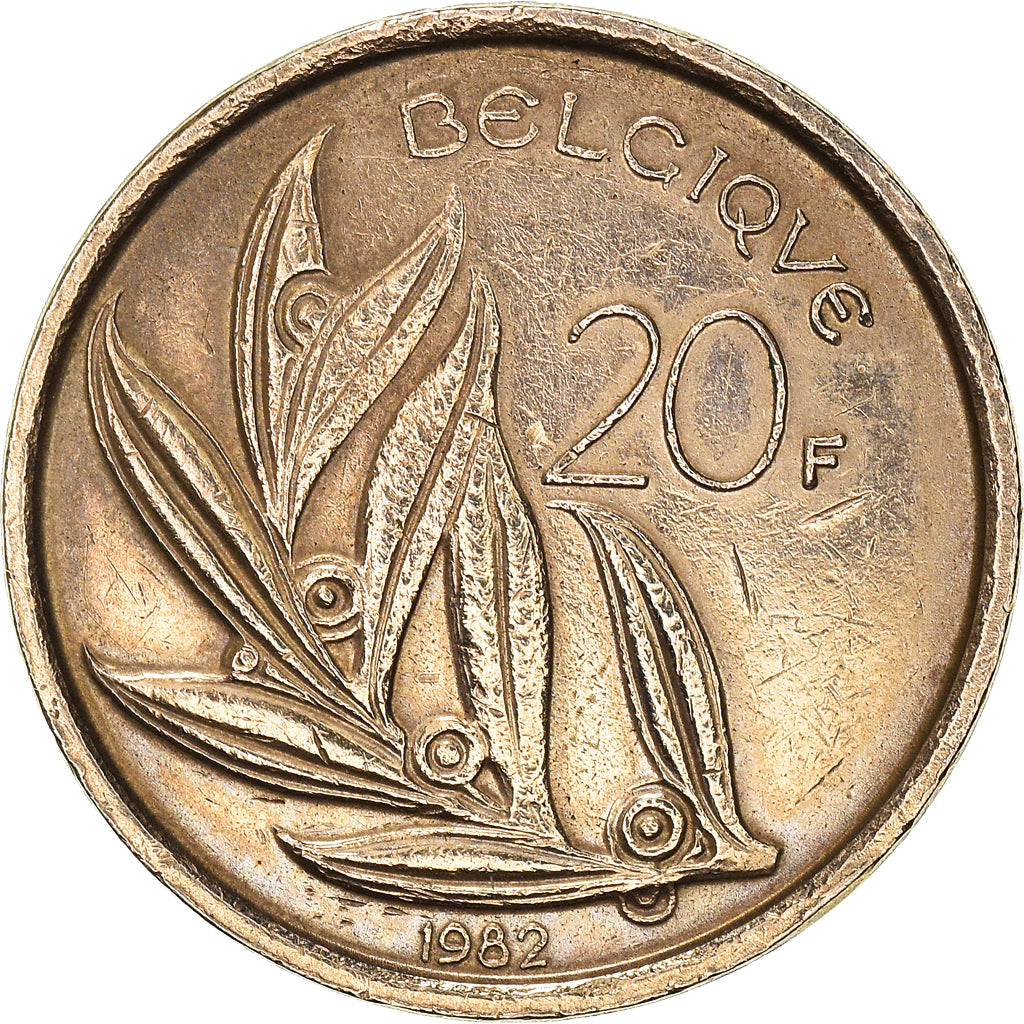 Monnaie, Belgique, Baudouin I, 20 Francs, 20 Frank, 1982, TTB, Nickel-Bronze