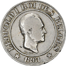 Coin, Belgium, Leopold I, 20 Centimes, 1861, VF(30-35), Copper-nickel, KM:20