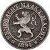 Moneda, Bélgica, Leopold II, 10 Centimes, 1894, BC+, Cobre - níquel, KM:43