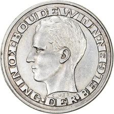 Moneta, Belgia, Baudouin I, 50 Francs, 50 Frank, 1958, AU(50-53), Srebro