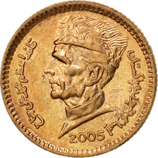 PAKISTAN, Rupee, 2005, KM #62, MS(63), Bronze, 20, 3.80