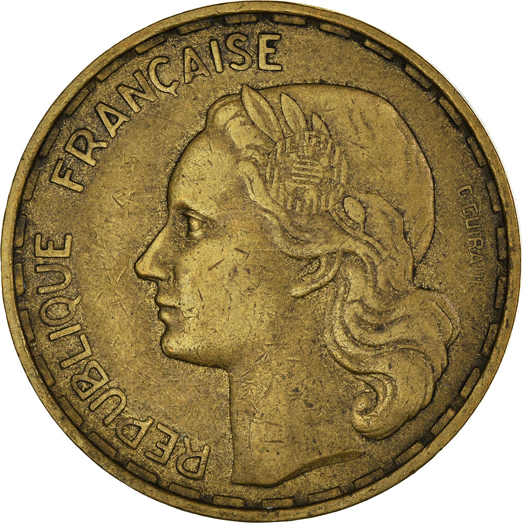 Moneta, Francja, Guiraud, 50 Francs, 1951, Beaumont - Le Roger, EF(40-45)