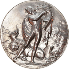 Frankrijk, Medaille, Gravure, Grand Prix de Rome, Orphée endort Cerbère, Arts