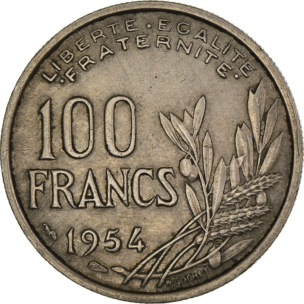 Monnaie, France, Cochet, 100 Francs, 1954, Paris, TTB, Cupro-nickel, KM:919.1