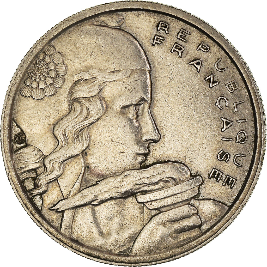 Moneta, Francia, Cochet, 100 Francs, 1954, Beaumont - Le Roger, BB, Rame-nichel