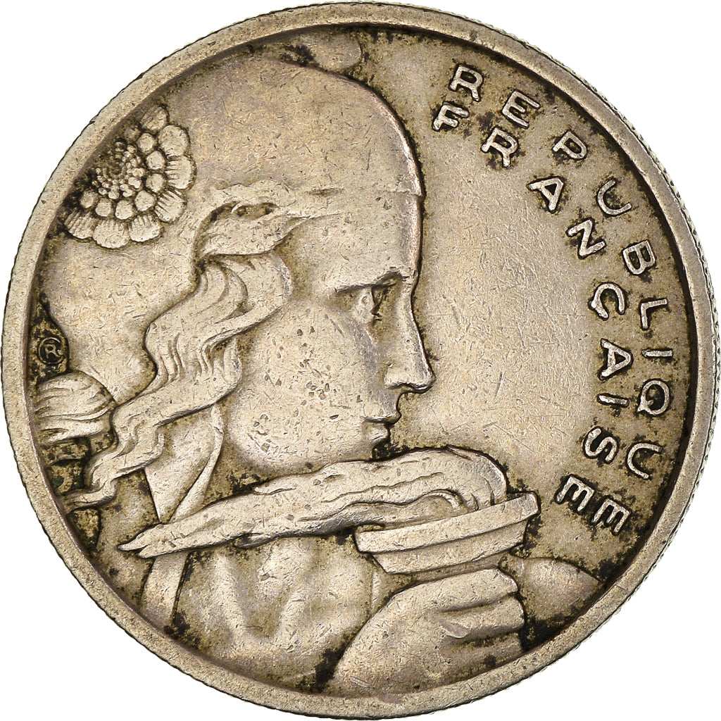 Moeda, França, Cochet, 100 Francs, 1956, Beaumont - Le Roger, EF(40-45)