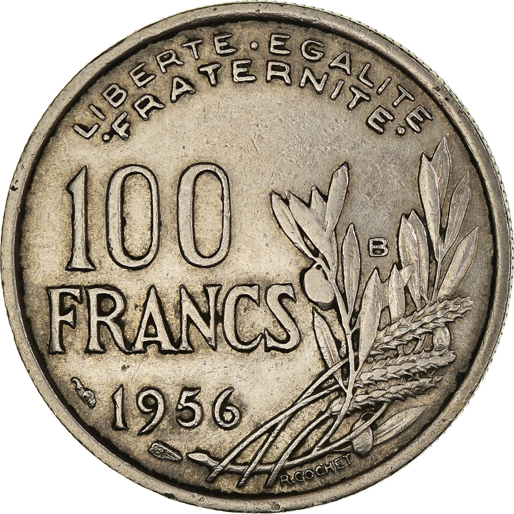 Coin, France, Cochet, 100 Francs, 1956, Beaumont - Le Roger, EF(40-45)