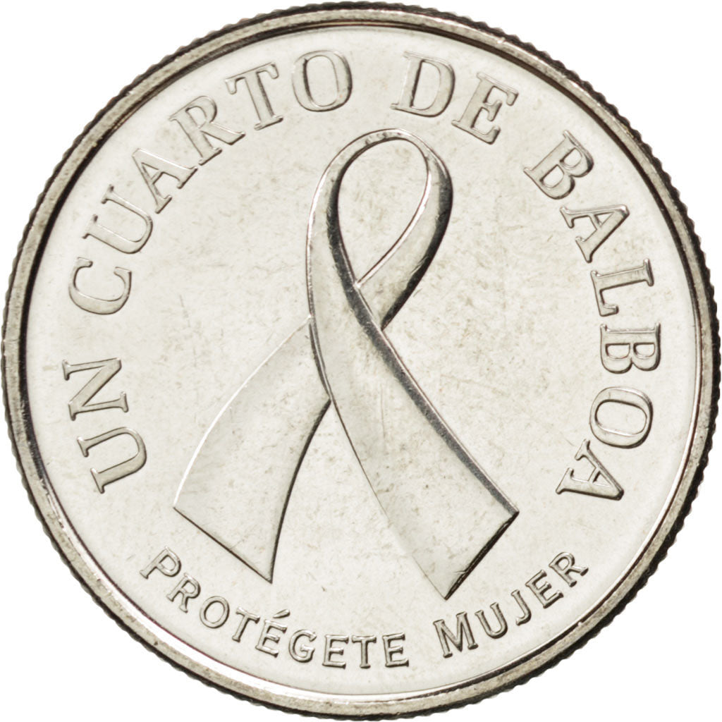 PANAMA, 1/4 Balboa, 2008, Royal Canadian Mint, KM #137, MS(63), Copper-Nickel...