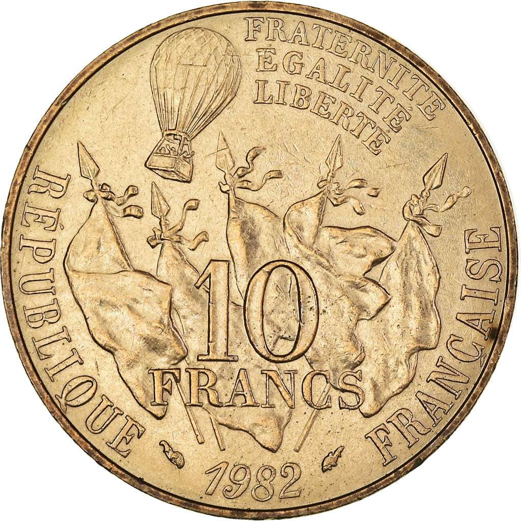 Coin, France, Gambetta, 10 Francs, 1982, AU(55-58), Nickel-Bronze, KM:950