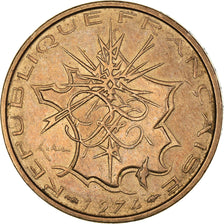 Coin, France, Mathieu, 10 Francs, 1974, Tranche B, AU(50-53), Nickel-brass